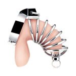 Blue Line Urethral Play Cage – Stainless Steel 3-Piece Set with Sound - Image 4
