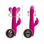 Blush Lush Kira Rechargeable Silicone Thrusting Rabbit Vibrator Velvet - Image 6