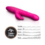 Blush Lush Kira Rechargeable Silicone Thrusting Rabbit Vibrator Velvet - Image 7