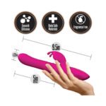 Blush Lush Kira Rechargeable Silicone Thrusting Rabbit Vibrator Velvet - Image 9