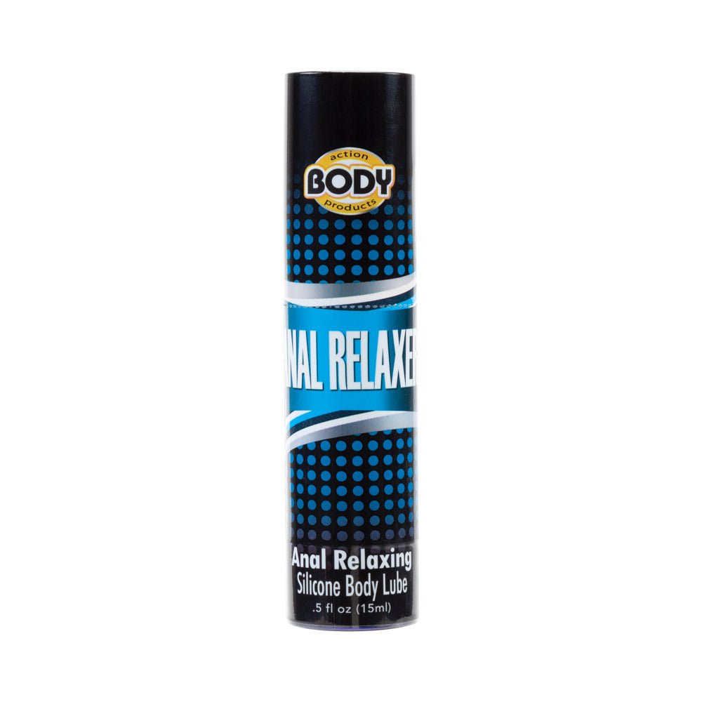 body-action-anal-relaxer-silicone-lubricant-5oz-bottle Body Action Anal Relaxer Silicone Lubricant .5oz Bottle - Image 1