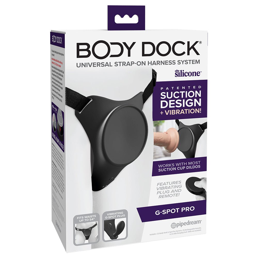body-dock-g-spot-pro-vibrating-silicone-strap-on-harness Body Dock G-Spot Pro Vibrating Silicone Strap-On Harness - Image 1