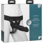 Body Extensions - Hollow Bulbed Strap-on 2-Piece  Set - Black - Image 2