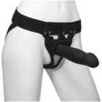 Body Extensions - Hollow Bulbed Strap-on 2-Piece  Set - Black - Image 4