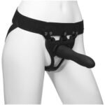 Body Extensions - Hollow Large Dong Strap-on  2-Piece Set - Black - Image 3