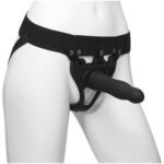 Body Extensions - Hollow Slim Dong Strap-on  2-Piece Set - Black - Image 3