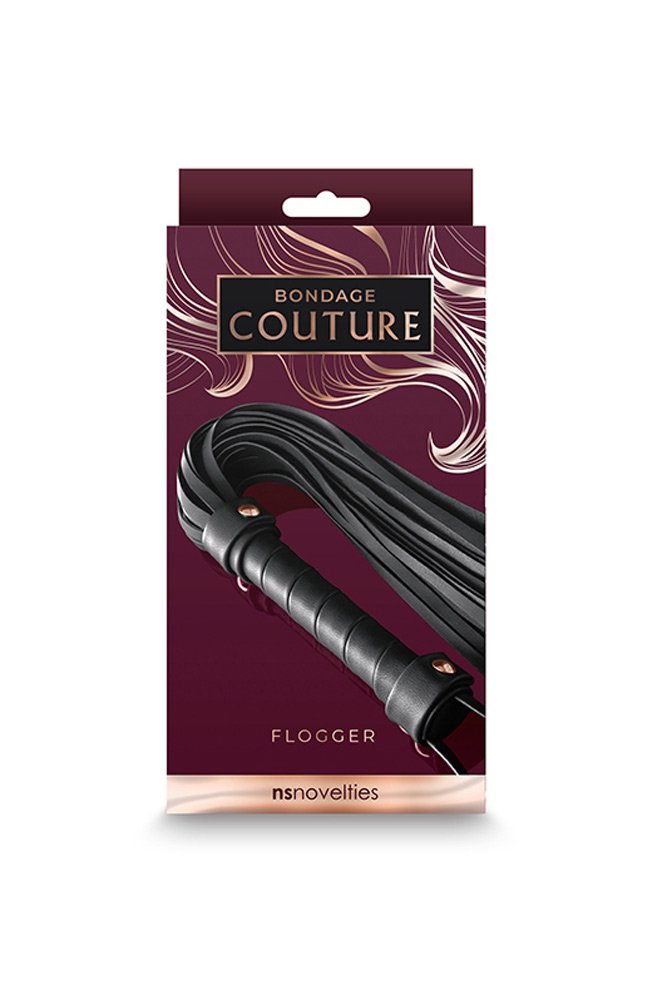 bondage-couture-flogger-black Bondage Couture - Flogger - Black - Image 1