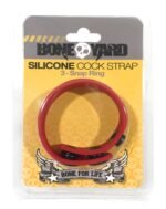 Boneyard Silicone Cock Strap 3 - Snap Ring - Red - Image 2