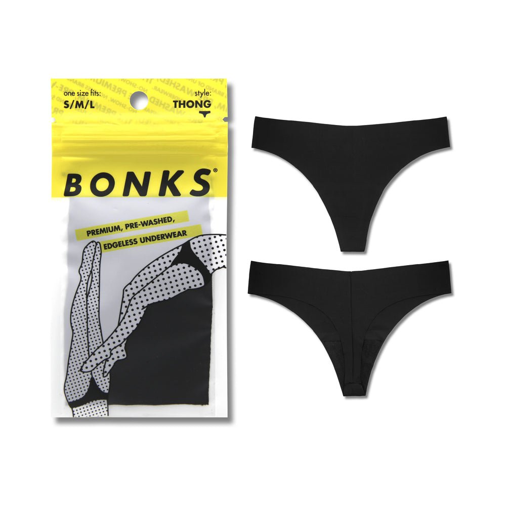 bonks-black-magic-seamless-thong-os Bonks Black Magic Seamless Thong O/S - Image 1