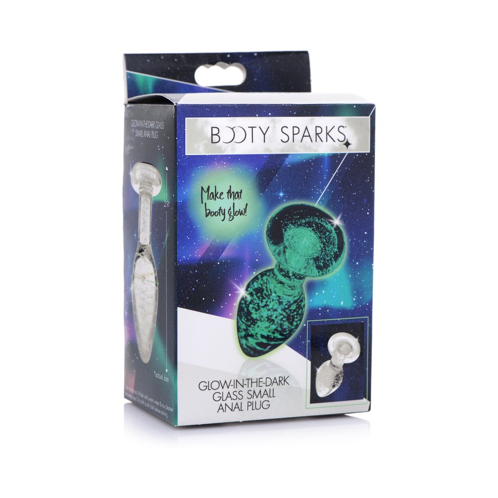 booty-sparks-glow-in-the-dark-glass-anal-plug-small Booty Sparks Glow-in-the-Dark Glass Anal Plug Small - Image 1