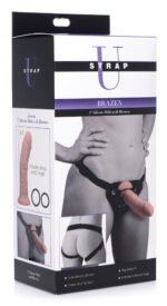 Brazen 8 Inch Silicone Dildo With Harness - Image 3