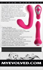 Buck Wild Dual-Ended Vibrator with Tapping and Come-Hither Motion – Pink - Image 8
