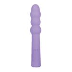 Bumpy Ride Rechargeable Silicone Vibrator with 9 Speeds – Purple - Image 6