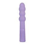 Bumpy Ride Rechargeable Silicone Vibrator with 9 Speeds – Purple - Image 8