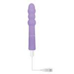 Bumpy Ride Rechargeable Silicone Vibrator with 9 Speeds – Purple - Image 10