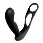 Butts Up Prostate Massager With Scrotum & Cock Ring Black - Image 2