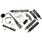Hook Up 10 Piece Plush Bondage Set - Black - Image 12
