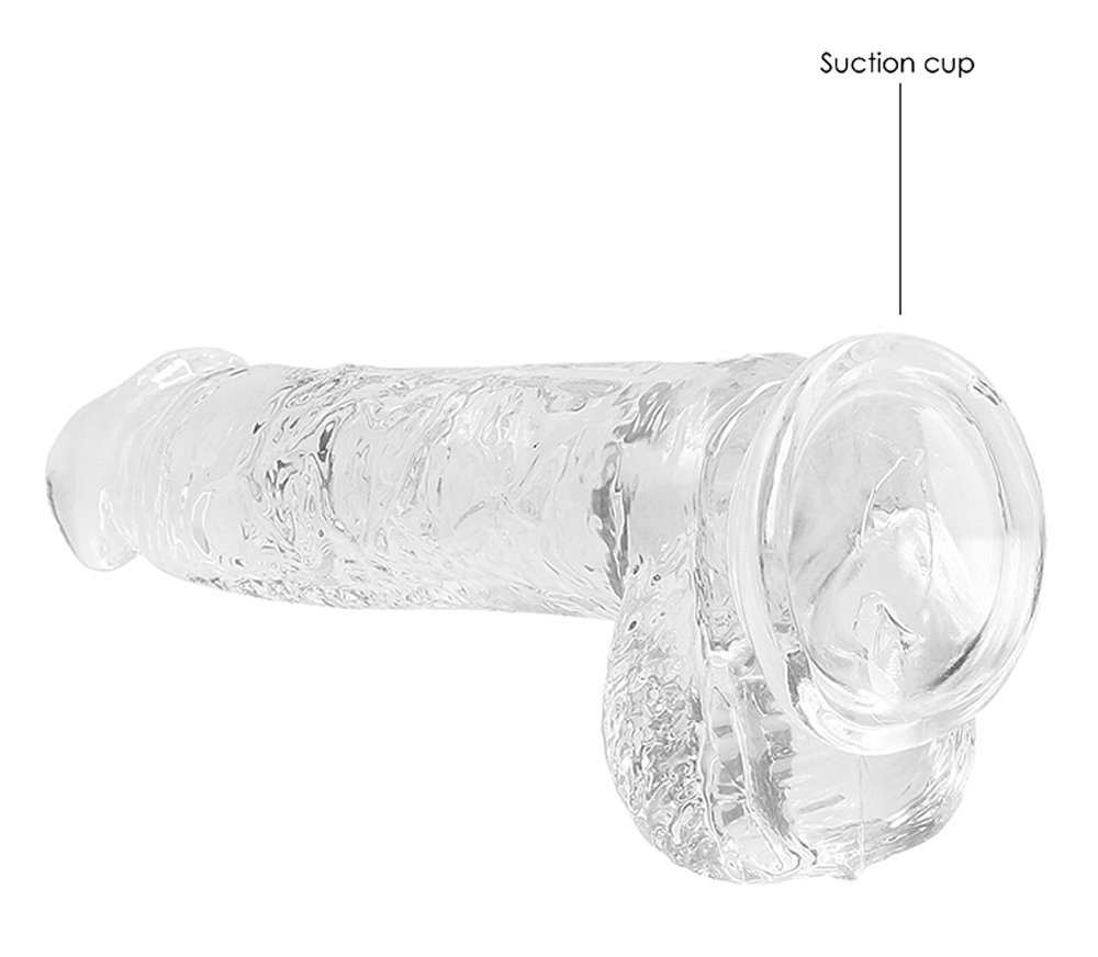6 Inch Realistic Dildo With Balls - Translucent image 0 6 Inch Realistic Dildo With Balls - Translucent - Image 1