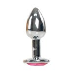 Camtoyz Silver Anal Plug Romulo – Light Pink and Silver - Image 2