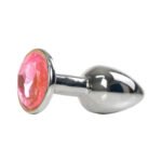 Camtoyz Silver Anal Plug Romulo – Light Pink and Silver - Image 3