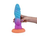 Camtoyz Splash Nova Silicone Dildo with Pump and Suction Base – Multi-Color - Image 5