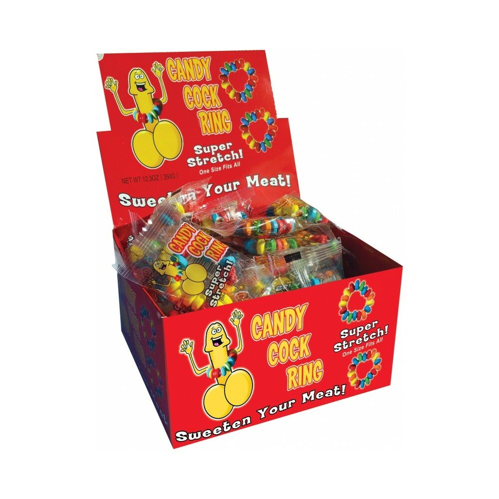 candy-cock-ring-50-pcsdisplay Candy Cock Ring 50 Pcs/Display - Image 1