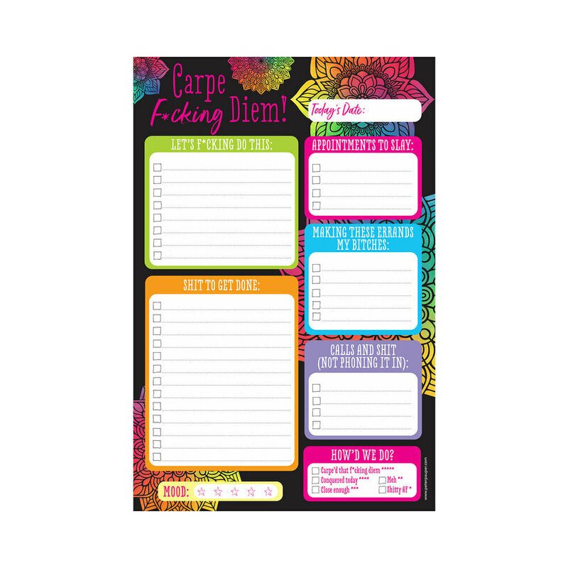 carpe-fucking-diem-note-pad Carpe Fucking Diem Note Pad - Image 1