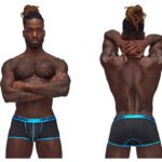Casanova Uplift Mini Shorts - Large - Black/blue