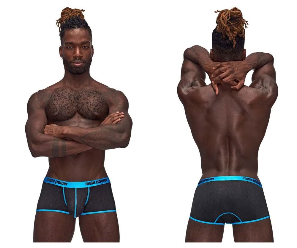 casanova-uplift-mini-shorts-medium-blackblue Casanova Uplift Mini Shorts - Medium - Black/blue - Image 1