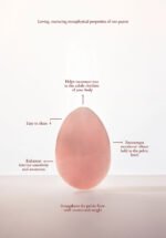 Chakrubs Heart Yoni Egg Rose Quartz (non-drilled) - Image 3