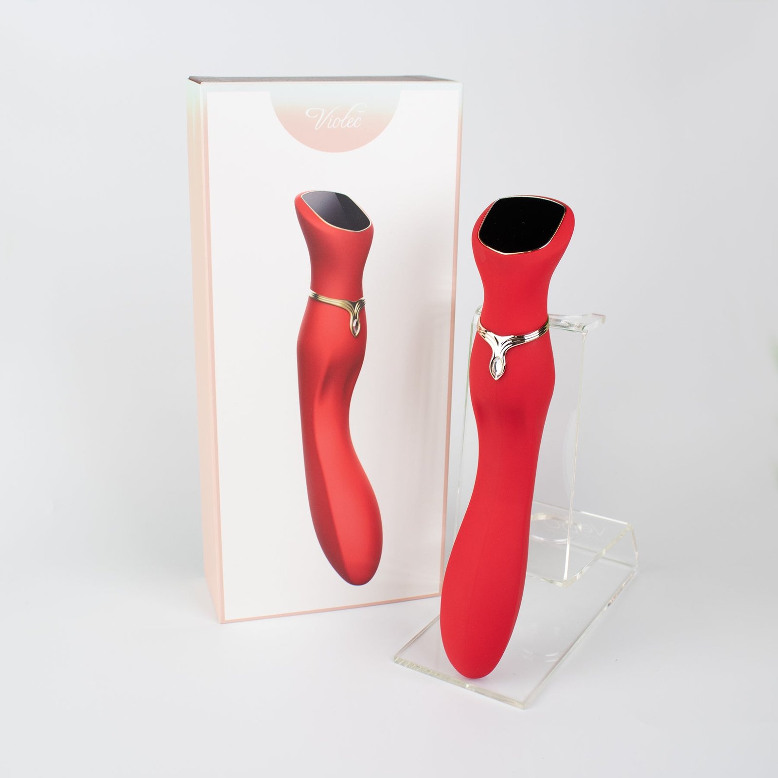 chance-touch-screen-g-spot-vibrator-in-red Chance Touch Screen G-Spot Vibrator in Red - Image 1
