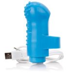 Charged Fingo Rechargeable Finger Vibe - Blue - Image 3