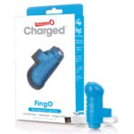 Charged Fingo Rechargeable Finger Vibe - Blue - Image 5