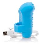 Charged Fingo Rechargeable Finger Vibe - Blue - Image 7