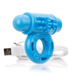 Charged Owow Rechargeable Vibe Ring - Blue - Image 2