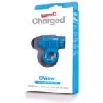 Charged Owow Rechargeable Vibe Ring - Blue - Image 4