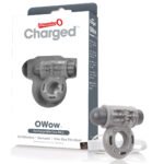 Charged Owow Rechargeable Vibe Ring - Grey - Image 6
