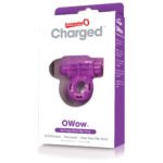 Charged Owow Rechargeable Vibe Ring - Purple - Image 5