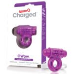 Charged Owow Rechargeable Vibe Ring - Purple - Image 6