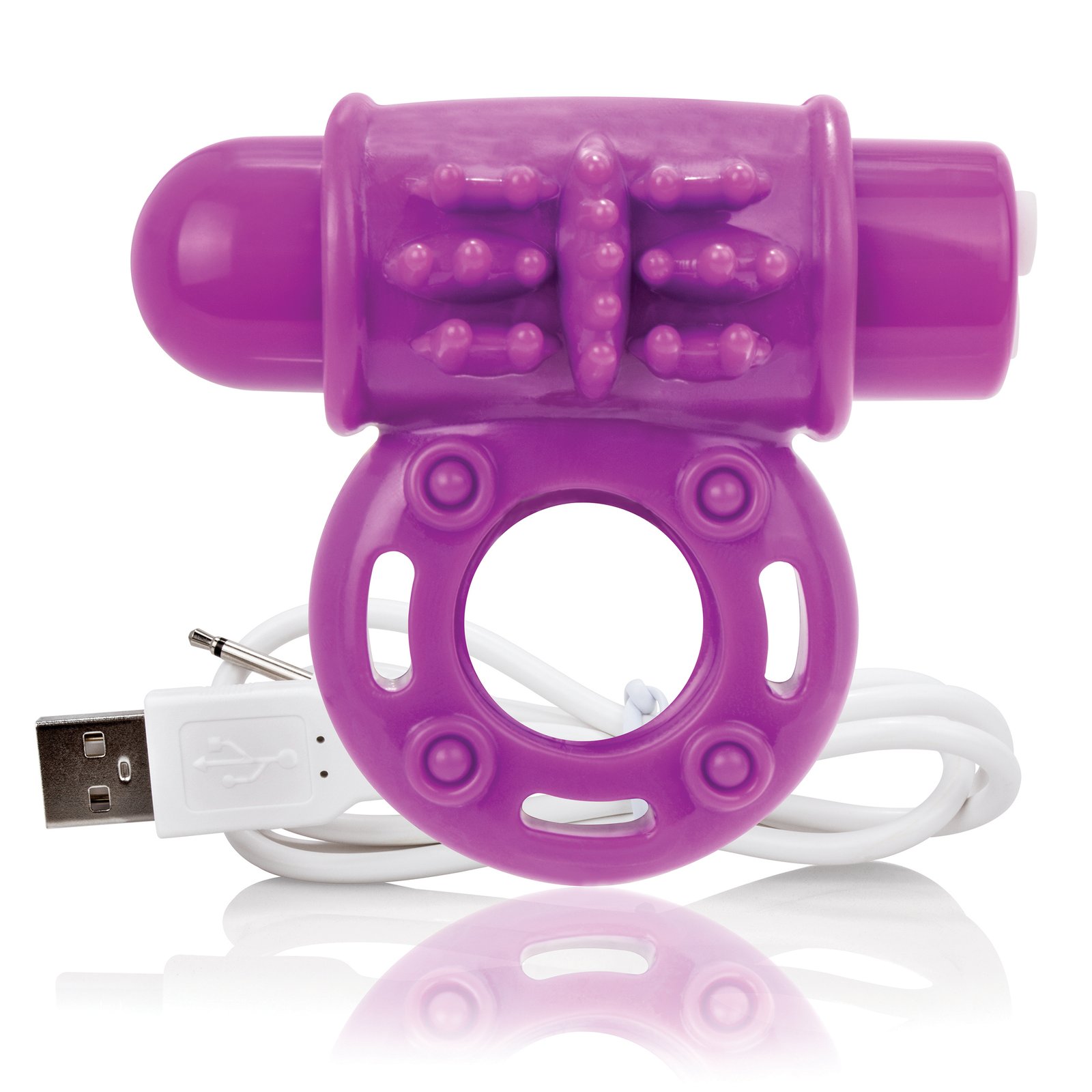 charged-owow-rechargeable-vibe-ring-purple Charged Owow Rechargeable Vibe Ring - Purple - Image 1
