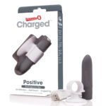 Charged Positive Rechargeable Vibe - Grey - Image 5
