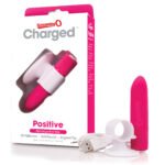 Charged Positive Rechargeable Vibe - Strawberry - Image 3