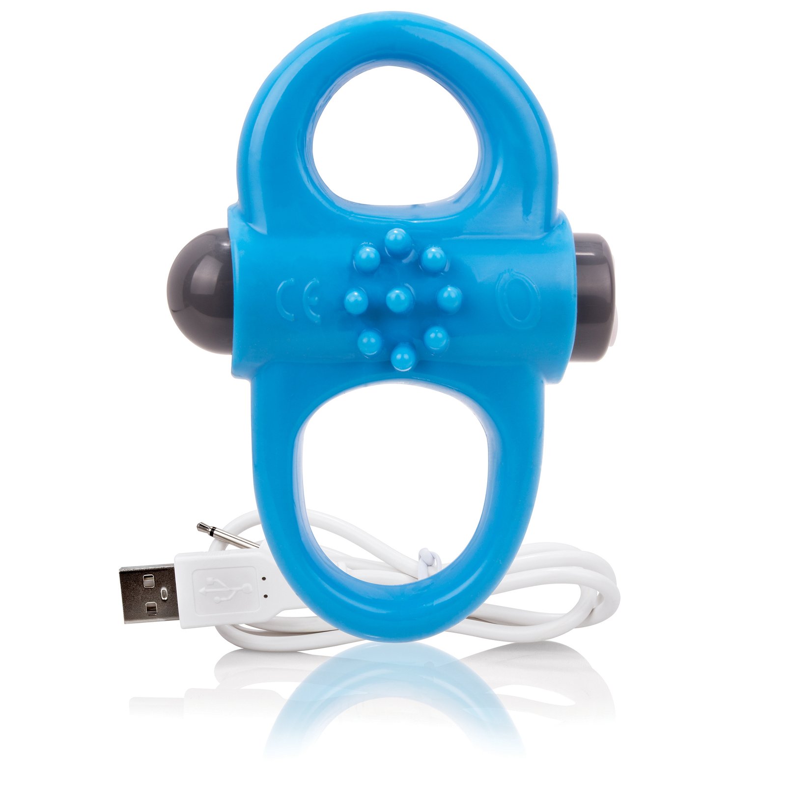 charged-yoga-rechargeable-vibe-ring-blue Charged Yoga Rechargeable Vibe Ring - Blue - Image 1