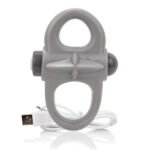 Charged Yoga Rechargeable Vibe Ring - Grey - Image 2