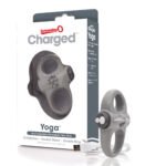 Charged Yoga Rechargeable Vibe Ring - Grey - Image 4