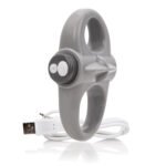 Charged Yoga Rechargeable Vibe Ring - Grey - Image 6