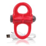 Charged Yoga Rechargeable Vibe Ring - Red - Image 2