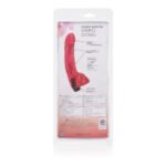 Cherry Scented Vibrating Dildo – Red, 10.25 in, AA Battery - Image 3