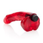 Cherry Scented Vibrating Dildo – Red, 10.25 in, AA Battery - Image 5