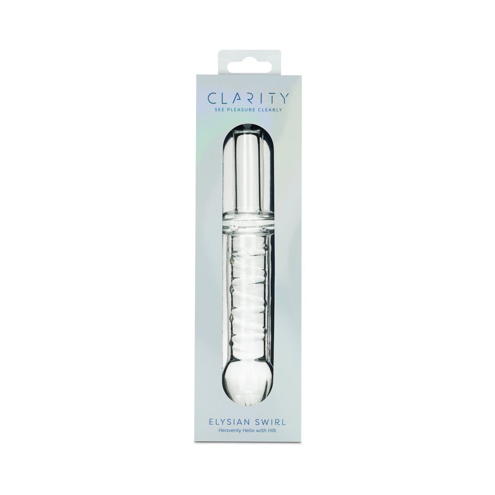 clarity-elysian-swirl-glass-dildo Clarity Elysian Swirl Glass Dildo - Image 1